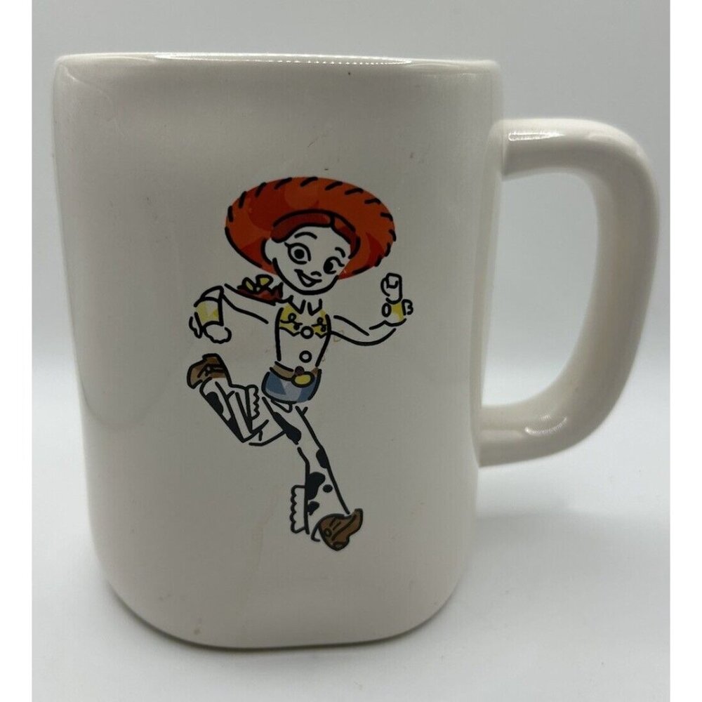 Rae Dunn Disney Pixar Toy Story Jessie Double Sided Mug Cowgirl Red Magenta